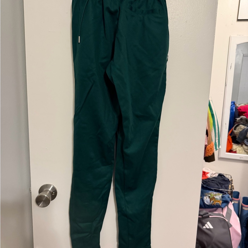 Adidas Ivy Park Dark Green Snap Track Pants - Picture 2 of 2